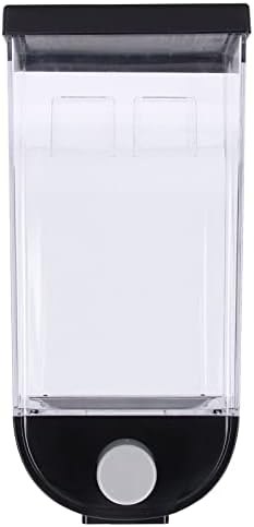 Dispensador de Alimentos Secos Montado en la Pared, Gran Capacidad y Transparente, Control por Botón para Almacenamiento de Granos, Tapa Selladora para Cocina, Lavandería, Cereal de Perlas (1.5L)  | Dispensadores de comida Dispensadores de comida Dispensadores de comida