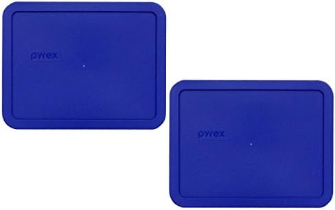 Tapa de Almacenamiento de Comida Rectangular Cobalt Blue de 6 Tazas para Plato de Vidrio (2, Cobalt Blue)  | Contenedores de alimentos Contenedores de alimentos Contenedores de alimentos